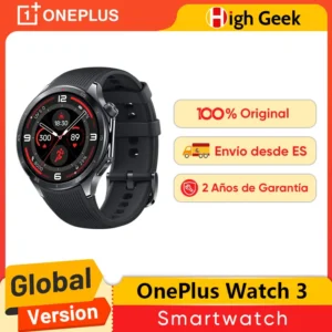 Versión global OnePlus Watch 3 Reloj inteligente Pantalla LTPO AMOLED de 1,50 pulgadas Procesador Snapdragon W5 GPS de doble frecuencia Wear OS